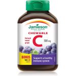 Vitamina C 500mg cu aroma de struguri, 120 tablete, Jamieson