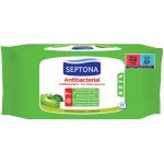 Servetele antibacteriene cu mar verde, 60 bucati, Septona