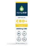 Ulei de canepa cu 2000mg CBD 500mg CBDA 500mg CBGA 200mg Boswellia, 10ml, HempAID
