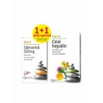 Set Silimarina 150 + Ceai hepatic, 50 comprimate +20 plicuri, Alevia
