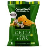 Chipsuri bio din cartofi cu pesto, 100g, Croustisud