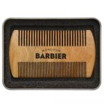 Pieptene 100% natural pentru barba si par Double Sided Santal Comb 100%, 1 bucata, Monsieur Barbier