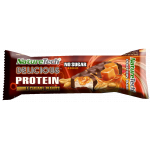 Baton energizant cu dublu caramel si alune Delicious, 60g, Nature Tech