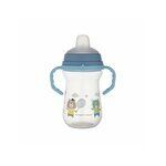 Cana cu cioc de silicon Bonjour Paris Albastru, 250ml, Canpol babies