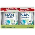Pachet Nan 4 Comfortis +2 ani, 2 x 800g, Nestle