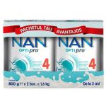 Pachet Nan 4 Optipro +2 ani, 2 x 800g, Nestle
