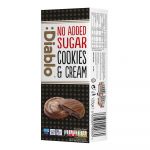 Biscuiti fara zahar cu umplutura si invelis de ciocolata, 128g, Diablo