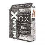 Benzi pentru albirea dintilor O3X Black, 5 x 2 bucati, BlanX