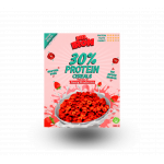 Cereale cu 30% proteina fara zahar low-carb gluten free si vegane Capsuni si Mar, 250g, Mr. Iron