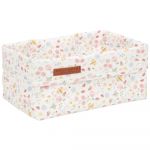Cos de depozitare din bumbac Flowers & Butterflies, 1 bucata, Little Dutch