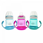 Cana anticurgere cu manere si cioc silicon 6+, 210ml, Minut