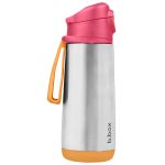 Termos cu cioc de silicon Roz, 500ml, Bbox