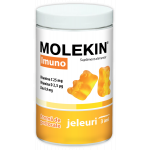Molekin Imuno pentru +3 ani, 60 jeleuri gumate cu aroma de portocale, Zdrovit
