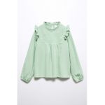 Bluza de bumbac brodata Becca