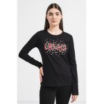 Bluza de bumbac cu imprimeu logo