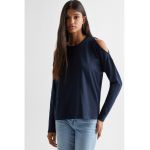 Bluza de bumbac cu umeri decupati Boop