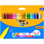 Creioane Cerate Plastifiate Bic Plastidecor Wallet, 24 Buc/set