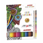 Creioane Colorate, Cutie Carton, 24 Culori/set, Alpino Color Experience - Premium