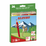 Creioane Colorate, Cutie Carton, 36 Culori/set, Alpino