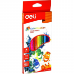 Creioane Colorate Deli Color Emotion, 12 Culori/Set