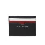 Etui pentru carduri Tommy Hilfiger Th Central Smooth Cc Holder AM0AM11753 Bleumarin
