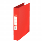 Caiet Mecanic A5 Esselte Standard, 2 Inele, Cotor 42 mm, Rosu