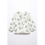 Bluza de bumbac cu model grafic Belinda