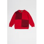 Bluza sport de bumbac cu model colorblock