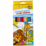 Creioane Colorate, 12 Culori/cutie, Gimboo