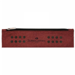 Etui Instrumente de Scris Faber-Castell Grip, Rosu Marsala Melange, Etui Scoala, Etuie Neechipate, Etui Elev, Etuie Elevi, Penare Studenti, Penar Studenti, Penar pentru Scoala, Etui pentru Scoala, Penar Faber-Castell, Penar Rosu, Etui Rosu, Penar de Elev