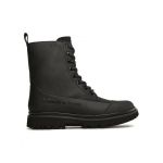 Botine Calvin Klein Jeans Chunky Combat Laceup Boot Rub YW0YW01066 Negru