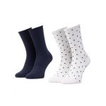 Set de 2 perechi de șosete lungi de damă Tommy Hilfiger 100001493 Bleumarin