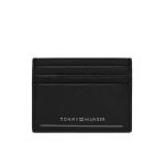 Etui pentru carduri Tommy Hilfiger Th Saffiano Cc Holder AM0AM11863 Negru