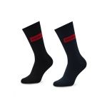 Set de 2 perechi de șosete lungi pentru bărbați Hugo 2p Giftset Gadget Cc 50484113 Negru