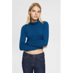 Bluza crop cu guler inalt