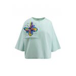 Bluza din bumbac pictata manual