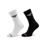 Set de 2 perechi de șosete lungi pentru bărbați Emporio Armani 303122 4R345 00911 Colorat