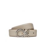 Curea de Damă Calvin Klein Ck Logo Belt 3.0 Pebble K60K611903 Écru