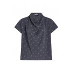 Bluza din amestec de modal cu maneci scurte