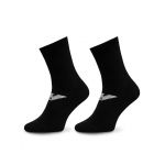 Set de 2 perechi de șosete lungi pentru bărbați Emporio Armani 303222 4R300 00020 Negru