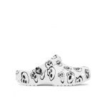 Şlapi Crocs Crocs Classic Skull Print Clog Kids 209083 Alb