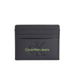 Etui pentru carduri Calvin Klein Jeans Sculpted Cardcase 6Cc Mono K60K611987 Negru