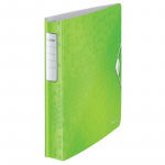 Caiet Mecanic Leitz Active Wow Softclick, Polyfoam, A4, Mecanism 4dr, Inel 30 Mm, Verde