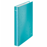 Caiet Mecanic Leitz Wow, Carton Laminat, Partial Reciclat, Fsc, A4, 4dr, Inel 25 Mm, Turcoaz