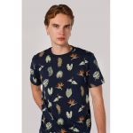 Tricou de bumbac cu imprimeu floral