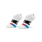 Set de 2 perechi de șosete medii pentru copii Puma Kids Seasonal Sneaker 2P 938008 Alb