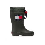 Cizme de cauciuc Tommy Hilfiger Rain Boot T3X6-30766-0047 M Verde