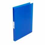 Caiet Mecanic 4 Inele - D16mm, Coperti Flexibile Pp, Q-connect - Albastru Transparent