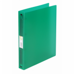 Caiet Mecanic 4 Inele - D25mm, Coperti Flexibile Pp, Q-connect - Verde Transparent