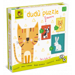 Puzzle educativ - Dudu Puzzle Frame: Animalute de companie | Ludattica